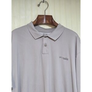 Columbia PFG Polo Shirt Mens 2XL Omni-Shade Vented Fishing Performance FM6050